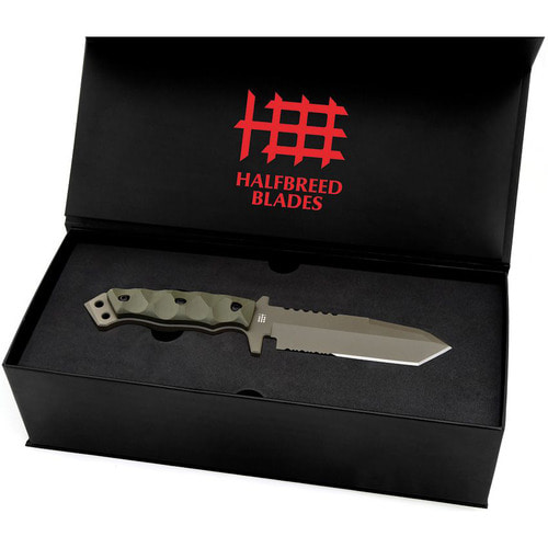 HALFBREED BLADES FIXED BLADE KNIFE HBBMIK02G2ODGA-FAC archery
