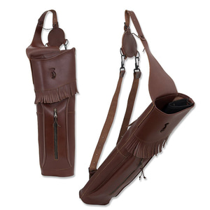 BUCK TRAIL TRADITIONAL BACK QUIVER RED SKIN 56cmA-FAC archery