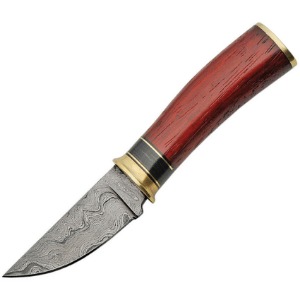 DAMASCUS FIXED BLADE KNIFE DM1185A-FAC archery