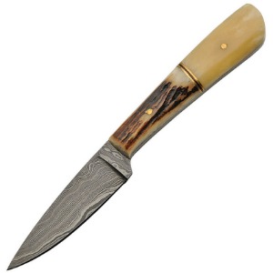 DAMASCUS FIXED BLADE KNIFE DM1174A-FAC archery
