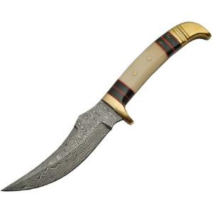 DAMASCUS FIXED BLADE KNIFE DM1159BOA-FAC archery