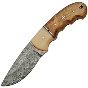 DAMASCUS FIXED BLADE KNIFE DM1144A-FAC archery