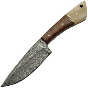 DAMASCUS FIXED BLADE KNIFE DM1123BOA-FAC archery