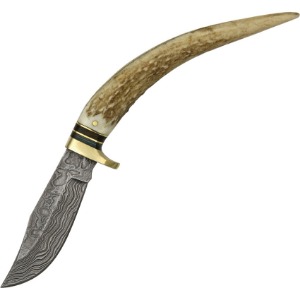 DAMASCUS FIXED BLADE KNIFE DM1027A-FAC archery