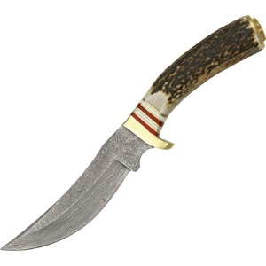 DAMASCUS FIXED BLADE KNIFE DM1045A-FAC archery