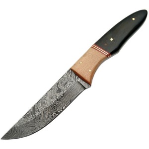 DAMASCUS FIXED BLADE KNIFE DM1053A-FAC archery