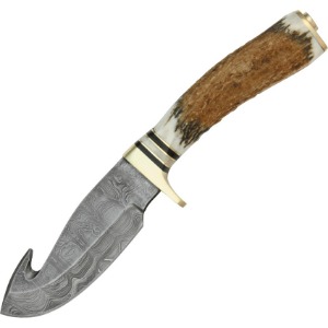 DAMASCUS FIXED BLADE KNIFE DM1008A-FAC archery