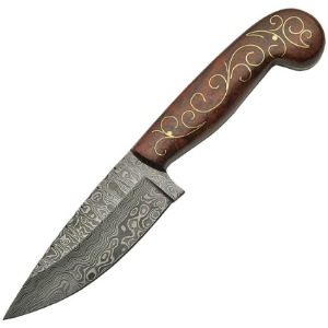 DAMASCUS FIXED BLADE KNIFE DM1143A-FAC archery