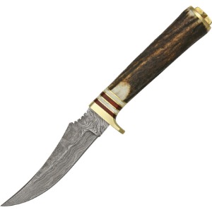 DAMASCUS FIXED BLADE KNIFE DM1048A-FAC archery