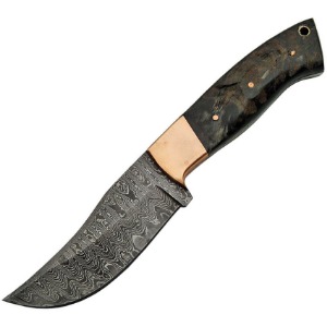 DAMASCUS FIXED BLADE KNIFE DM1152A-FAC archery