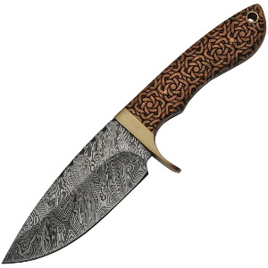 DAMASCUS FIXED BLADE KNIFE DM1208A-FAC archery