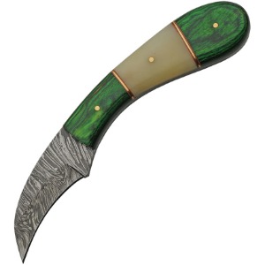 DAMASCUS FIXED BLADE KNIFE DM1260GNA-FAC archery