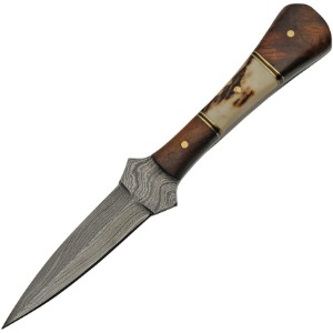 DAMASCUS FIXED BLADE KNIFE DM1267A-FAC archery