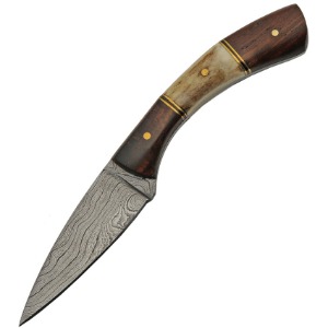 DAMASCUS FIXED BLADE KNIFE DM1268A-FAC archery
