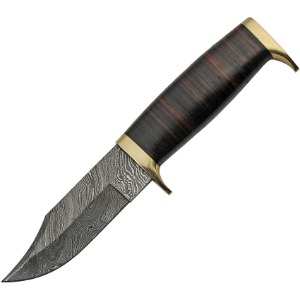 DAMASCUS FIXED BLADE KNIFE DM1222A-FAC archery