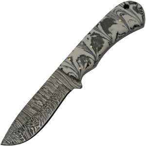 DAMASCUS FIXED BLADE KNIFE DM1251BKA-FAC archery