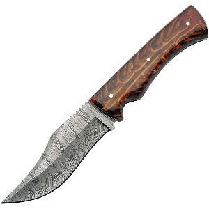 DAMASCUS FIXED BLADE KNIFE DM1315A-FAC archery