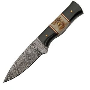 DAMASCUS FIXED BLADE KNIFE DM1355A-FAC archery
