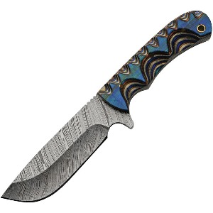 DAMASCUS FIXED BLADE KNIFE DM1334A-FAC archery