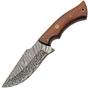DAMASCUS FIXED BLADE KNIFE DM1343A-FAC archery