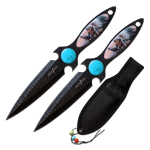 PERFECT POINT THROWING KNIVES PP-128-2SWA-FAC archery