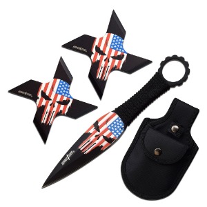 PERFECT POINT THROWING KNIVES &amp; STAR PP-127-3BA-FAC archery