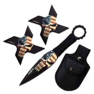 PERFECT POINT THROWING KNIVES &amp; STAR PP-127-3AA-FAC archery