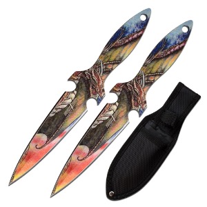 PERFECT POINT THROWING KNIVES PP-128-2DRA-FAC archery